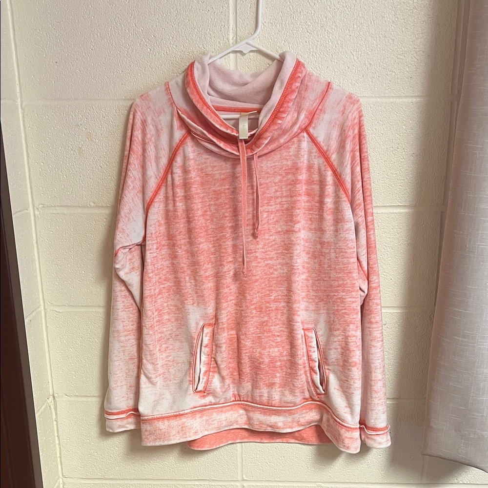 Green Tea Cowl Neck Sweater Pink M